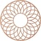 Ekena Millwork Cannes Wood Fretwork Pierced Ceiling Medallion, Cherry, 34"OD x 11 5/8"ID x 1/4"T CMWP34X34X0250CNCH - alternate 4
